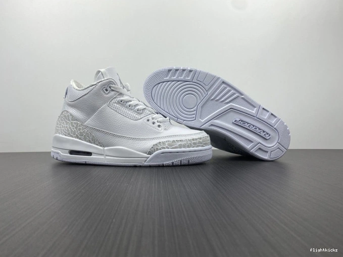 'Triple PS 429487-111 White' 3 Air Retro Jordan 0723